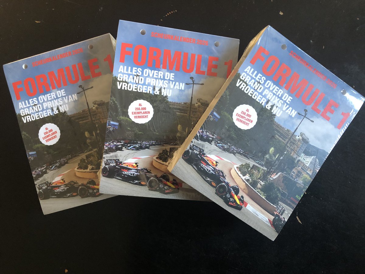 De Formule 1 Scheurkalender is er weer! We verloten er drie. Like, deel en voorspel vóór de GP van Las Vegas hoeveel punten Max ná die race nog moet goedmaken op de koppositie. Win je, dan heb je ‘m voor Sinterklaas binnen 🏎️😅