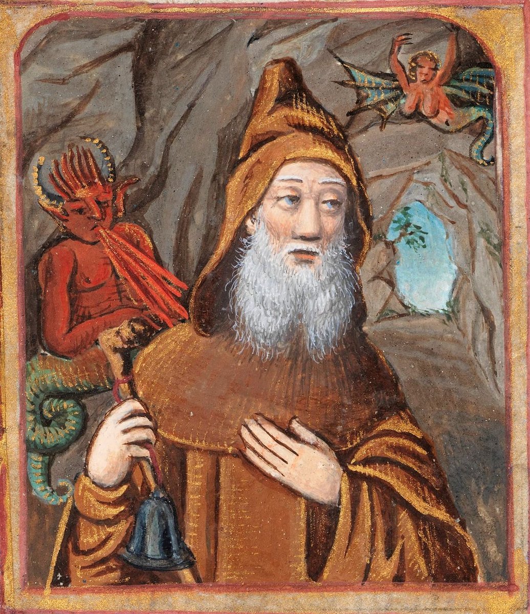 San Antonio conviviendo con los demonios 🫀Livre d'heures du roi Charles VIII, Utopia, armarium codicum bibliophilorum cod. 111