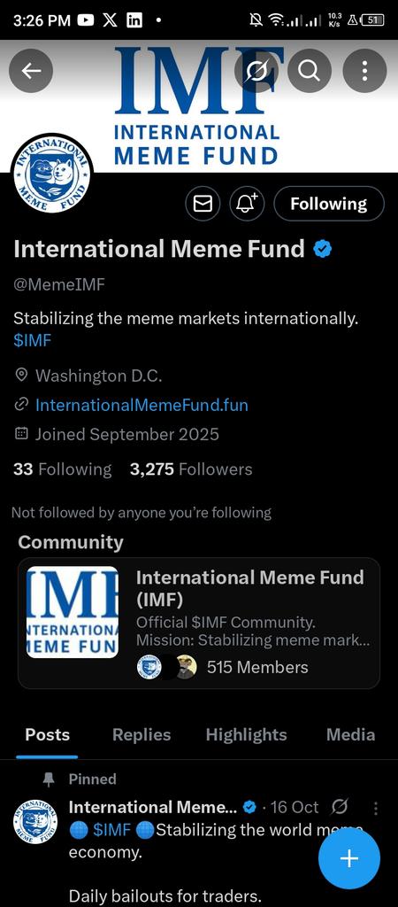 yummy_dev's tweet photo. @MemeIMF 96iSL7Q1RYjuunUL76fcifXoJhBGRGAybqn1Kogcm9Si

$IMF bailout LFG 🚀🚀 
All tasks completed https://t.co/EgR2we7SlZ