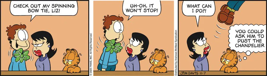 Garfield by Jim Davis for Fri, 07 Nov 2025