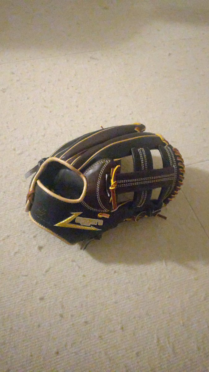 美品Leggera レジェーラ ファーストミット 硬式 軟式 ブラウン&ブラック 美品Leggera レジェーラ ファーストミット 硬式 軟式 ブラウン