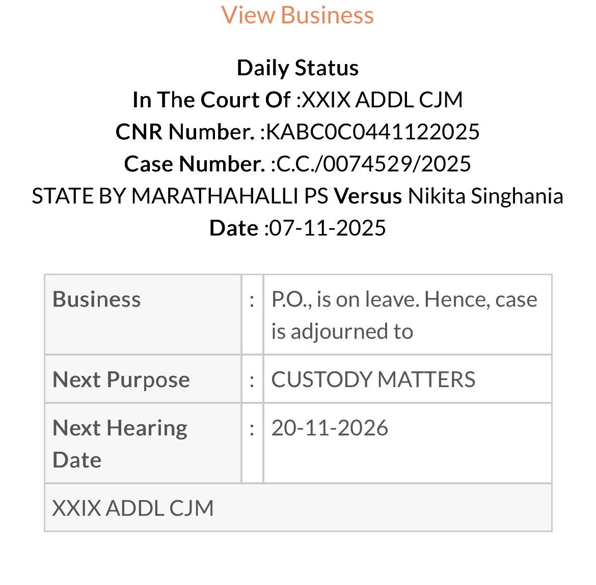 So this is what Indian Judiciary will do when criminal is a Woman.
One year adjournment ??

Shame on judiciary.