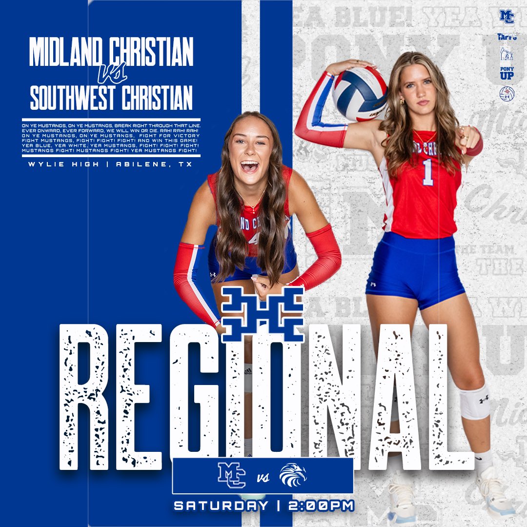 MCSMustangVB's tweet image. 📣✨Clear your weekend plans — it’s Regional Championship time!

🆚 Southwest Christian
🗓️ November 8, 2025
🕑 2:00 PM
📍 Abilene Wylie
📺 bit.ly/3ZWbrq

#StrongerAsOne #MustangMindset #Relentless #PonyUp❤️💙 #audienceofONE #playoffmode