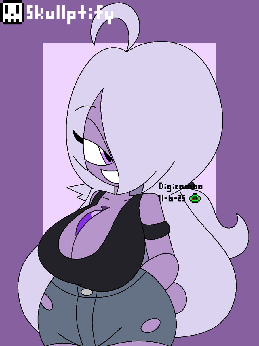 Here's another sketch of <a href="/Skullptify/">Skullptic 💀</a> design, staring Amethyst :D

#stevenuniversefanart