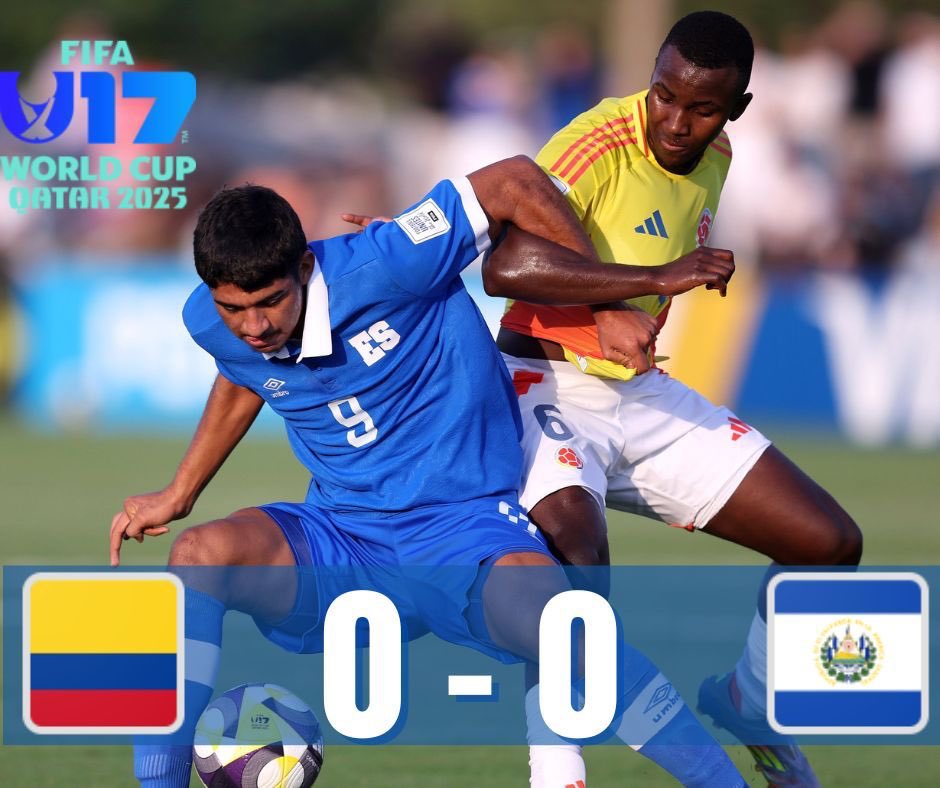 La selecta sub-17 logró un importante empate 0-0 en su segundo partido ante Colombia en el mundial #Qatar2025 con lo que sumó su primer punto en el torneo. <a href="/FIFAWorldCup/">FIFA World Cup</a>