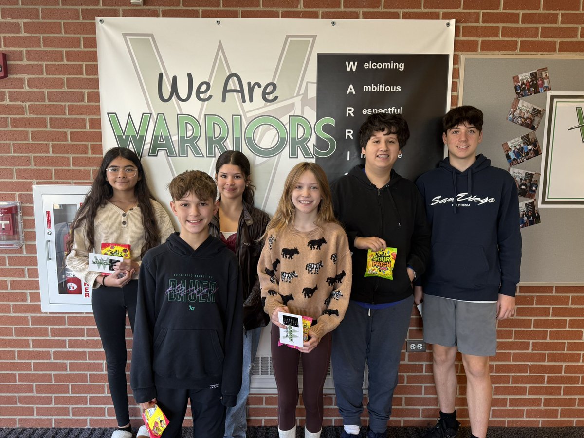 Congratulations to this week’s Warriors of the Week!