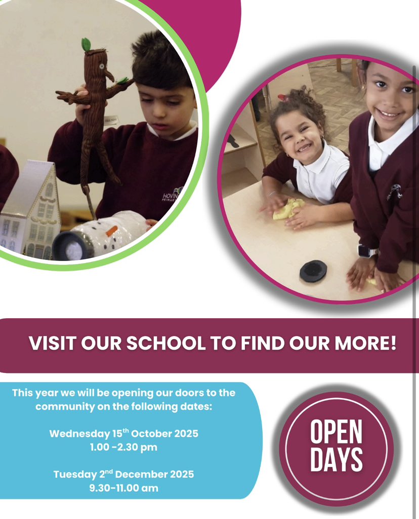 EYTeamHovingham's tweet photo. ✨Reminder✨ 

Don’t forget that applications for Reception 2026 places are now open 🤩 

Open Day Tour: 02/12/25 9.30-10.30

Come and visit our wonderful school 💫 take a tour of our Early Years unit, Forest School Provision and the opportunity to ask any questions you may have. https://t.co/SQCfLYXlvy