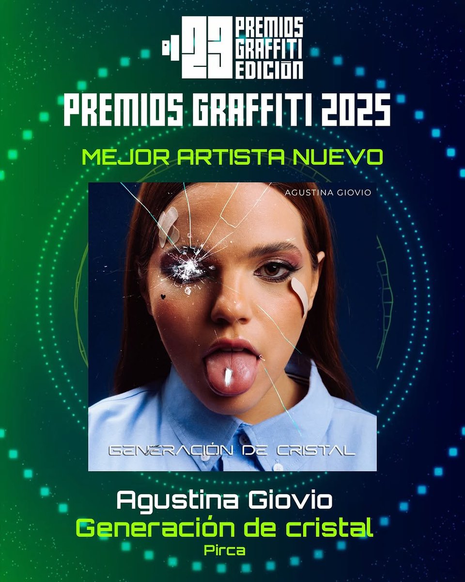 4CuatroCuarenta's tweet photo. Mejor artista nuevo 
@Agustina_Giovio https://t.co/W70G7DND7y