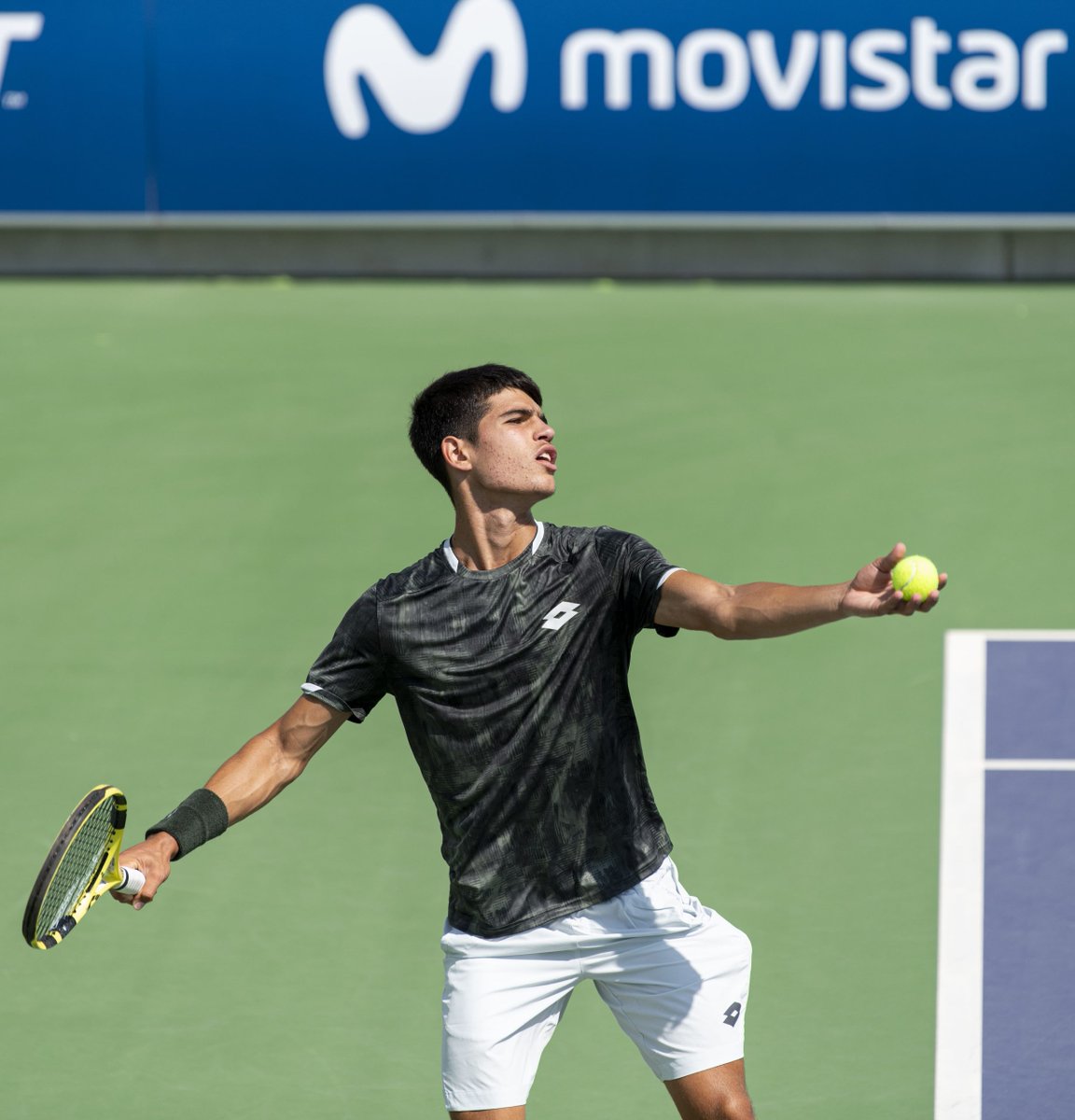 rnadalacademy's tweet image. The Alcaraz brothers on @rnadalacademy courts! 🎾 

@carlosalcaraz  played the 2019 Rafa Nadal Open by Movistar, and Jaime is now showing his skills in the #RafaNadalTour by Santander.