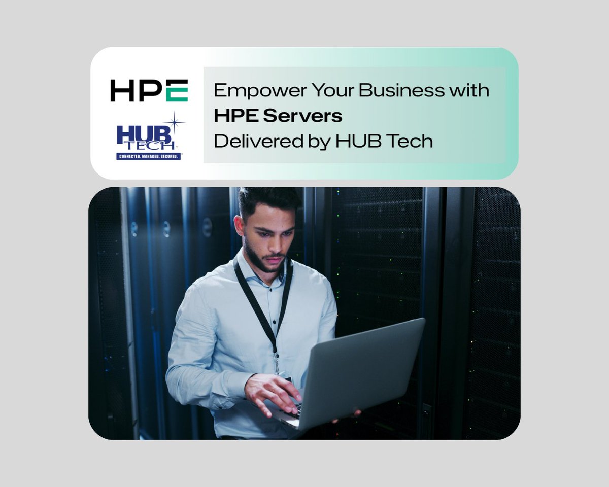 hubtechnical's tweet image. ❓Can your current servers grow with your business?

💪🏼Scale up or out quickly with #HPE&apos;s future-ready architecture.

🤝 #HUBTech will work with you to build a scalable infrastructure strategy that supports your current workloads &amp;amp; future growth.

⬇️Talk to an HPE Specialist! ⬇️
