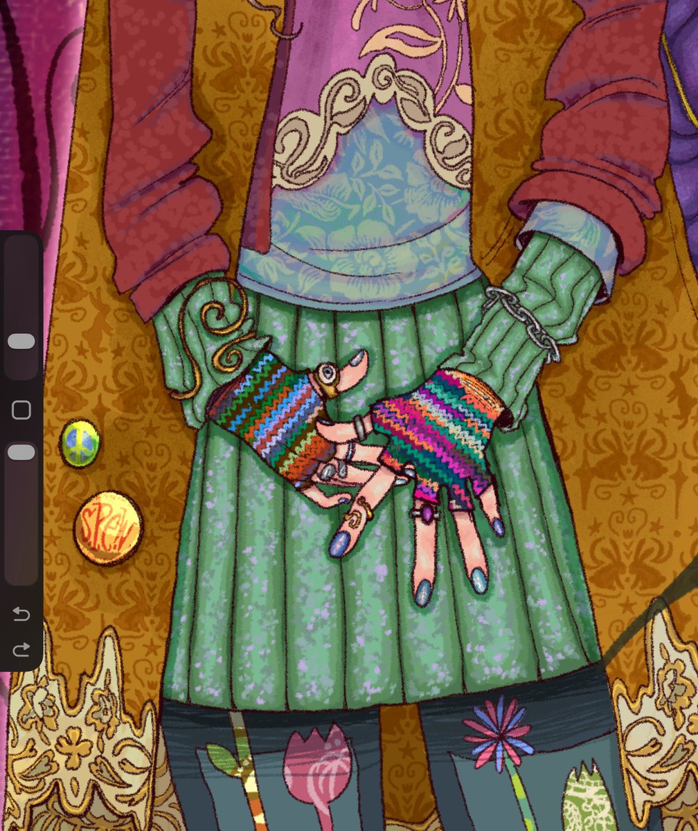 tinygxrilla's tweet image. details!! luna with xeno and pandora, her wand and her outfit :)