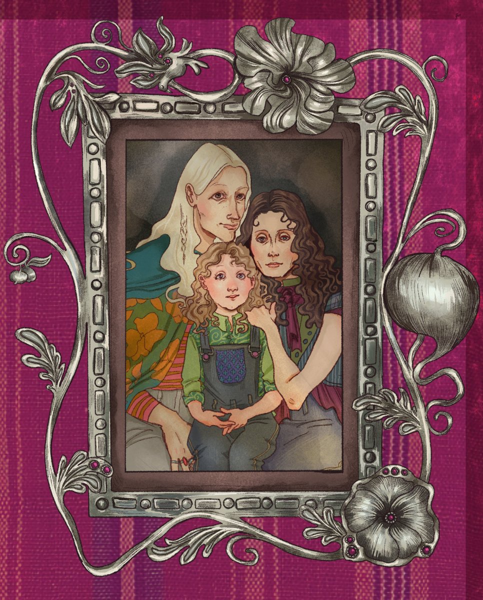 tinygxrilla's tweet image. details!! luna with xeno and pandora, her wand and her outfit :)