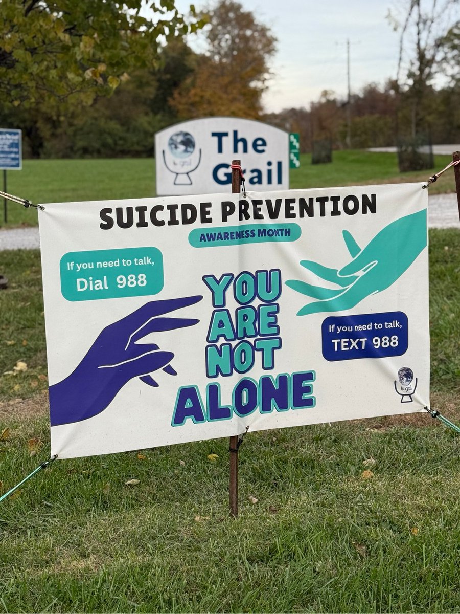 TeamforBen's tweet photo. Thank you Grailville for supporting such an important message.
#continueyourstory
#youarenotalone
#TheGrail https://t.co/ZjQJyWRIMl