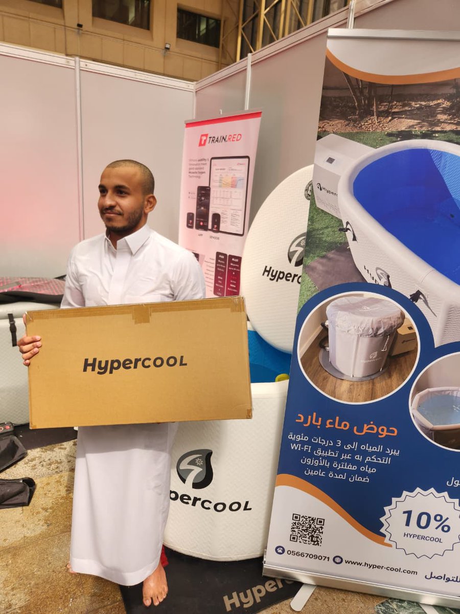 HypercoolSA's tweet image. 🏆 تكملة تحدي Hypercool في @sconfsa – جامعة الملك سعود!

🌊 أبطال إضافيين قدروا يثبتون قوتهم في الحوض البارد ❄️

#Hypercool #العلاج_بالماء_البارد #استشفاء #جامعة_الملك_سعود #الرياضة #الاستشفاء_العضلي