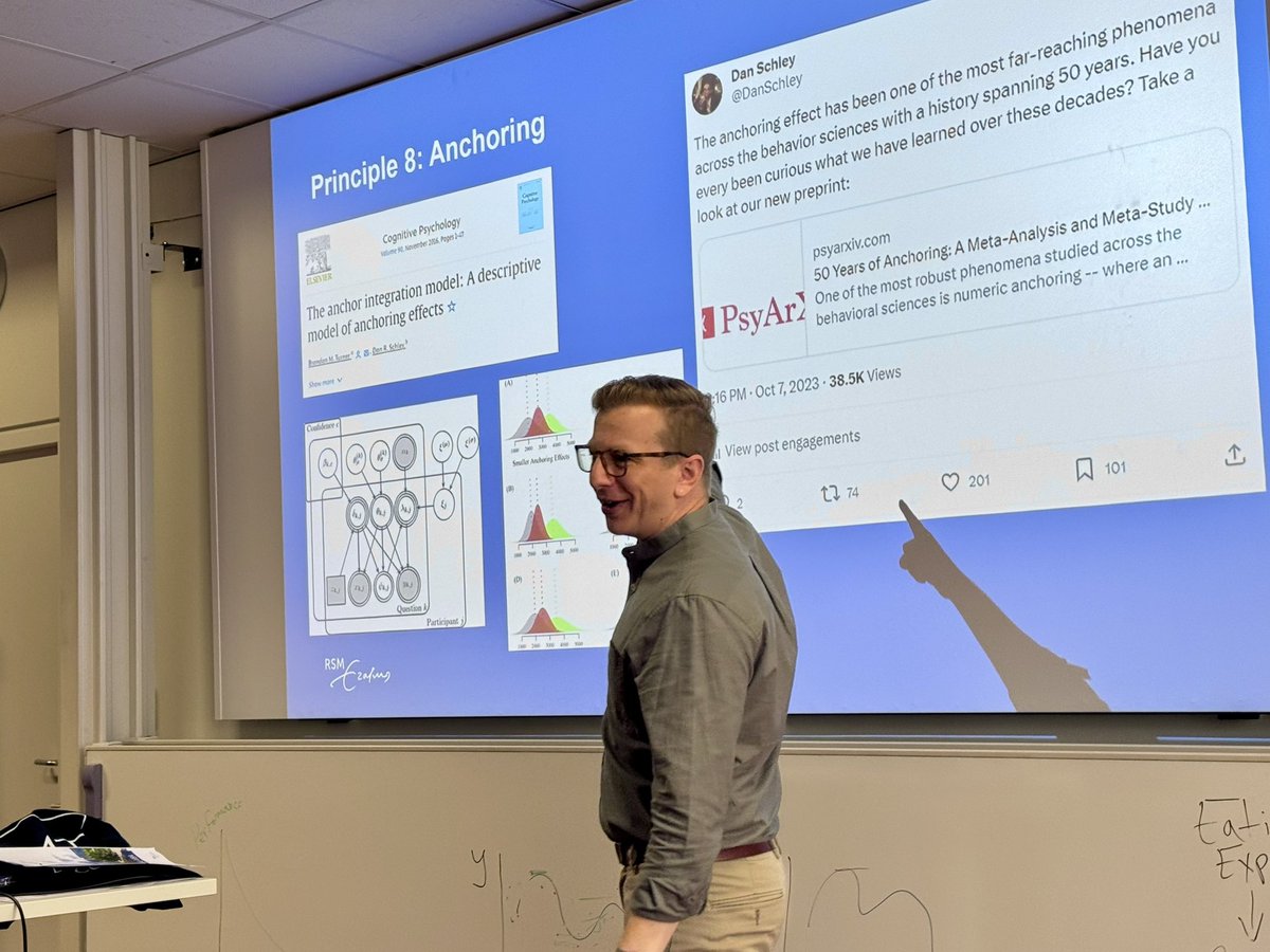 Excited to learn from the best in the field. Shout-out to <a href="/DanSchley/">Dan Schley</a> at <a href="/RSMErasmus/">Rotterdam School of Management, Erasmus University</a> 

#GEMBA2027 #Anchoring #BehavioralEconomics #Biases #MarketingStrategy