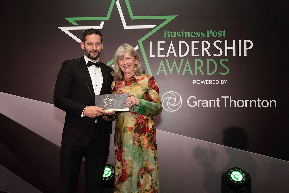 ucddublin's tweet photo. 💙💛 Warmest congratulations to UCD Professor Mary Horgan on being named Public Sector Leader of the Year at the Business Post Leadership Awards 2025

In addition to serving as Professor of Infectious Diseases at UCD School of Medicine, Professor Horgan is the interim Chief Medical Officer at @roinnslainte, the Department of Health.

Professor Horgan is a national and international leader in medical education and training, in infectious diseases and public health, and has spearheaded medical and scientific education in Ireland.

Previously Dean of the Medical School at University College Cork (UCC), she was elected as the first female President of the Royal College of Physicians of Ireland since its founding in 1654 and was re-elected to a second term in 2020.

She has served as President of the Infectious Diseases Society of Ireland and on the boards of the Health Products Regulatory Authority, the Irish Blood Transfusion Service, Mercy University Hospital, and the Governing Body of UCC.

She also served on the National Public Health Emergency Team (NPHET), led the expert advisory group on rapid testing, and chaired Ireland’s first National Research Ethics Committee. In November 2023, Professor Horgan was appointed by the Minister for Health to lead the design of a new agency to address emerging health threats. She was awarded the UCD Alumni Award for Health in 2019 and has received several honorary fellowships in recognition of her contributions to medicine.

Shane O’Neill of Grant Thornton Ireland presented the award.