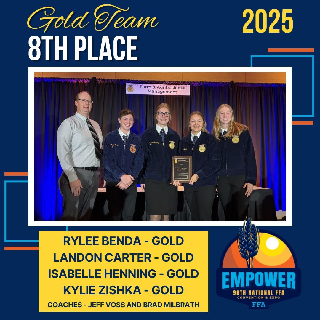 Rylee Benda, Landon Carter, and Isabelle Henning of Jackson County Central shared with us about the Farm Management team's successful trip to the 2025 National FFA Convention. 

Full episode of the Morning Juice here: kkoj.com/news/podcasts/… 

📸 - JCC FFA