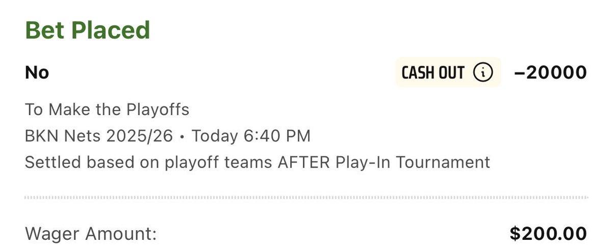 AwesemoDFS's tweet image. With the Nets at 1-7 this bet might not be on the board much longer