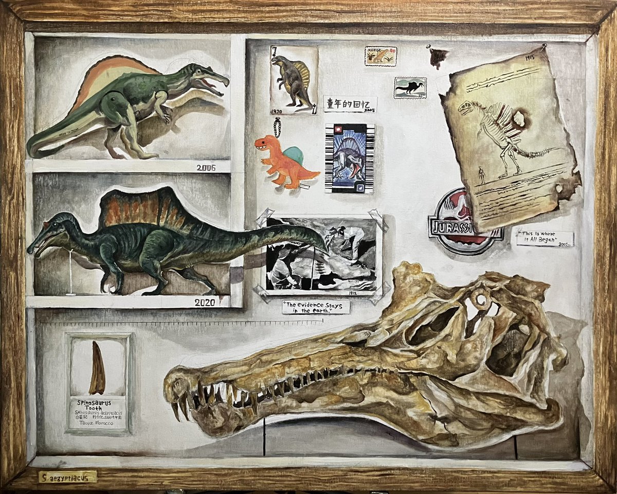 TM2803052165901's tweet image. F30
oil
#恐竜　#スピノサウルス　#spinosaurus