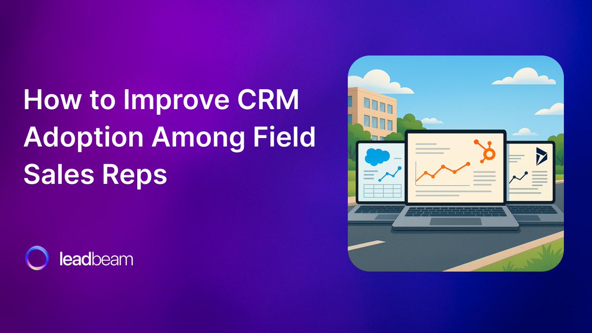 leadbeam_ai's tweet image. CRM adoption isn’t about compliance.
It’s about simplicity.

Read how leading field sales teams are fixing CRM adoption and getting their visibility back 👇

shorturl.at/vjSWk

#CRM #fieldsales #CRMautomation #CRMadoption