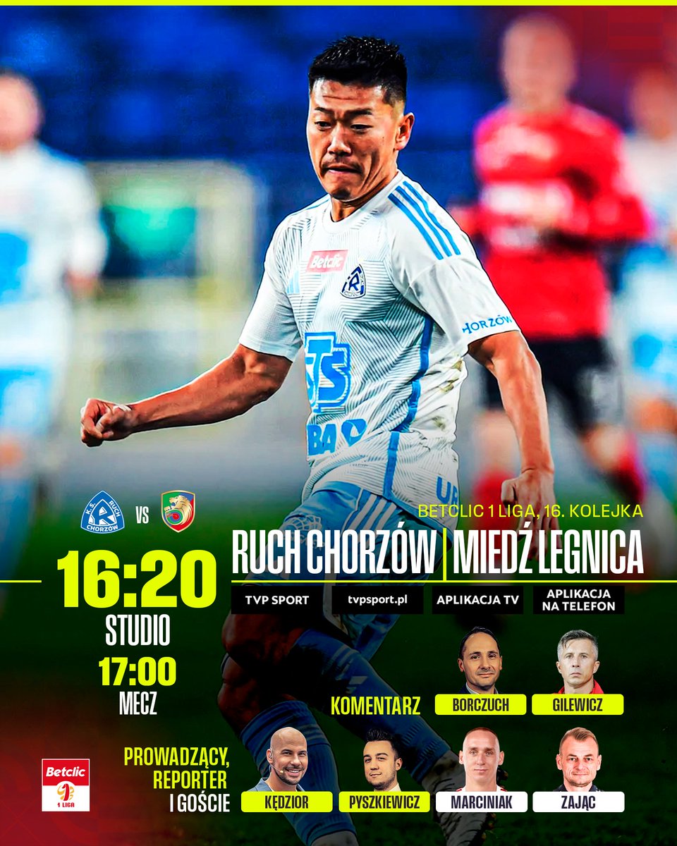 𝐓𝐑𝐀𝐍𝐒𝐌𝐈𝐒𝐉𝐀 📺

Zaczynamy ostatnia kolejkę <a href="/_1liga_/">Betclic 1 Liga</a>  przed listopadową przerwą reprezentacyjną 🔥

📲 OGLĄDAJ 👉 sport.tvp.pl/89774171/