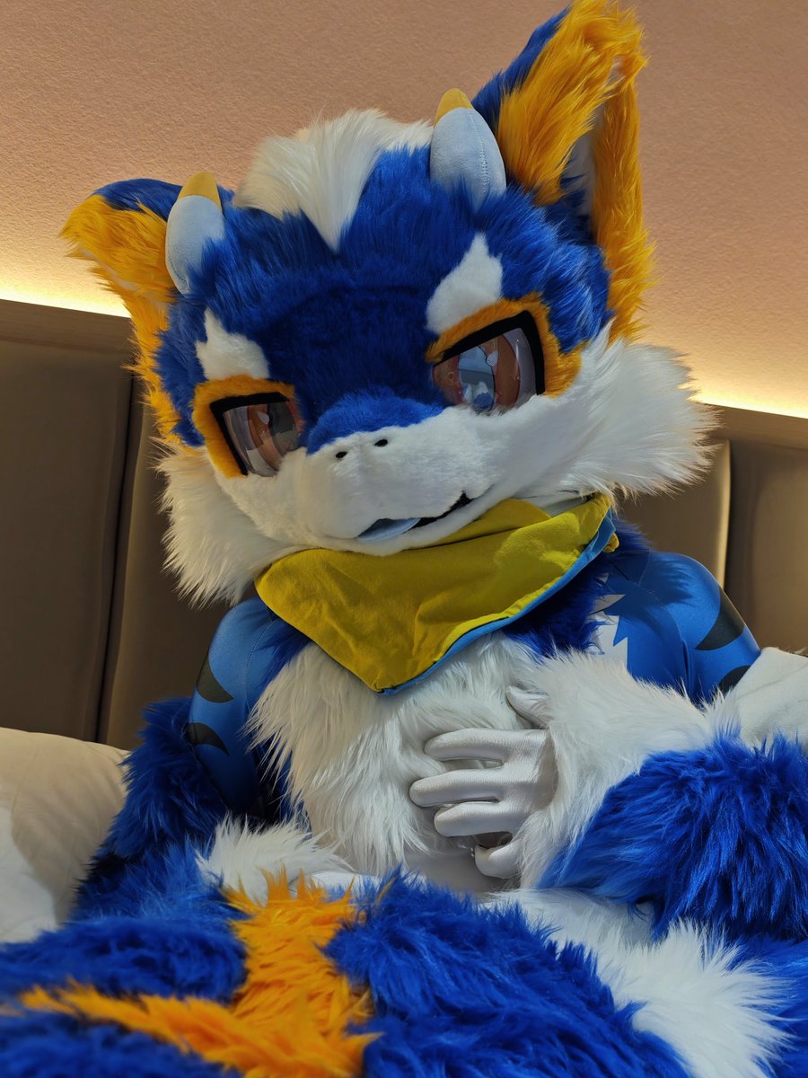 #fursuitfriday 
今日立冬，该悄悄长毛了