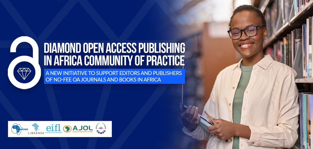 LIBSENSE's tweet photo. Join a vibrant network of African no-fee journal editors, united by a shared commitment to advancing Diamond #OpenAccess (OA) publishing in Africa. 

Details - https://t.co/gffbQy2RP7

Apply - https://t.co/JNbGYP6zmO
@EIFLnet @LeCames @WACREN https://t.co/Dw0i8TFXSI