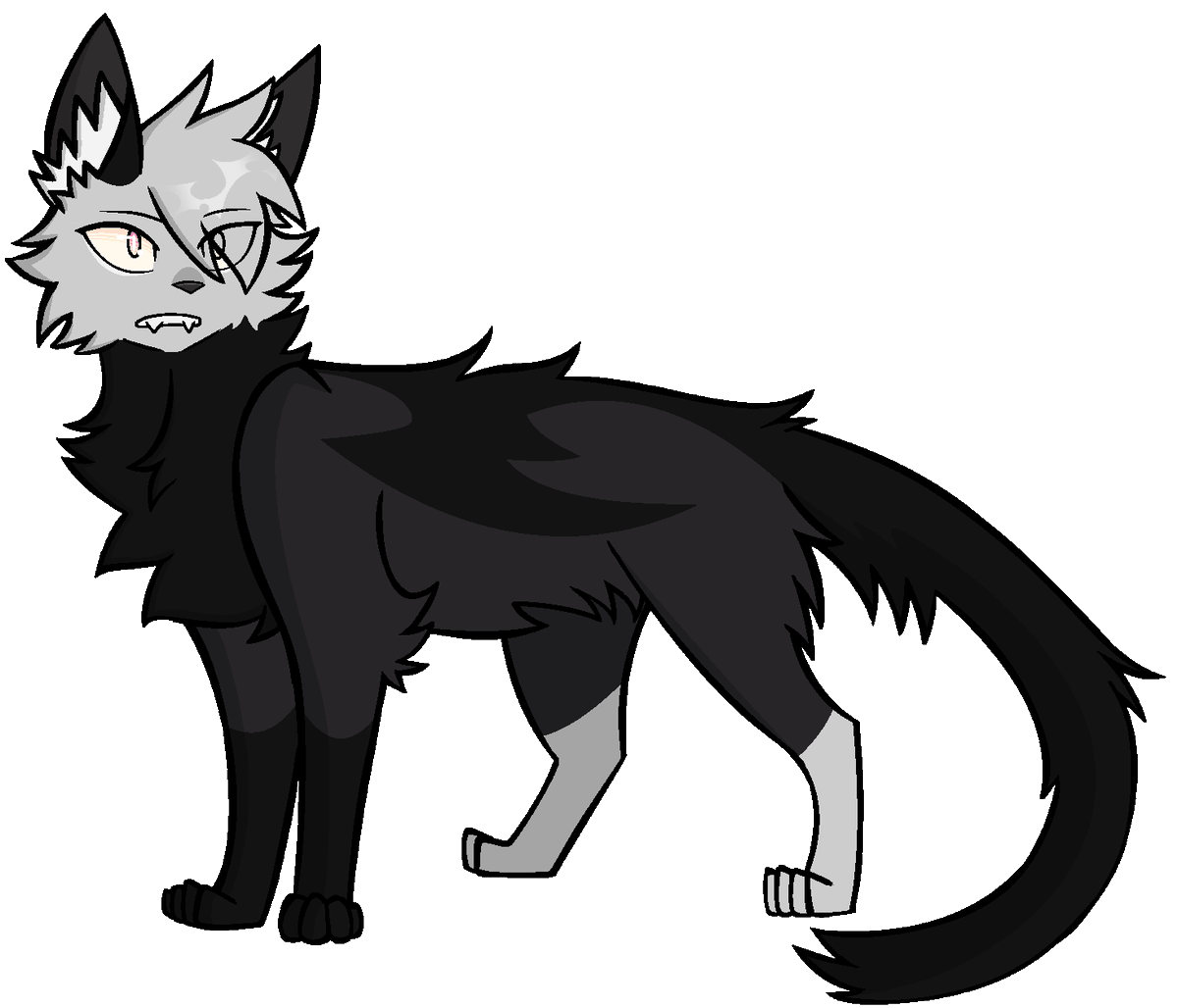 FluffAbyss's tweet image. Been in the Warrior Cat scene lately. This is Batchirp and he's my baby ♡