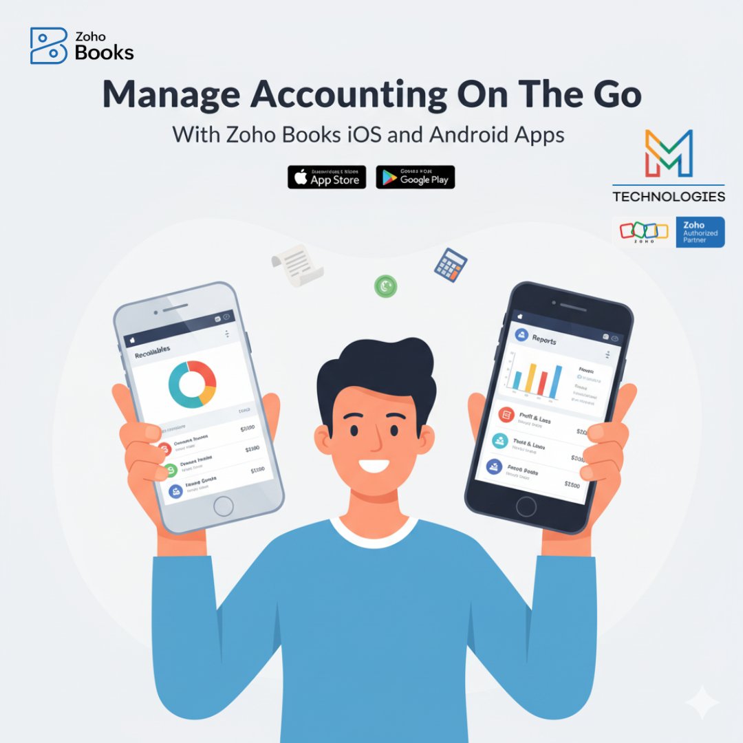 MerajKh13689790's tweet image. 💼 Manage Your Accounting Anytime, Anywhere!
Stay on top of your finances with the Zoho Books mobile app — available on iOS &amp;amp; Android. 📱✨
📲 Google Play: zurl.co/Meq9M
🍎 App Store: zurl.co/x0MRe
#ZohoBooks #ZohoPartner #MTechnologies