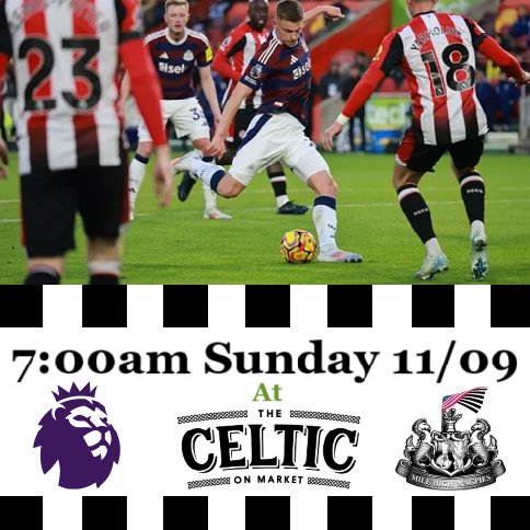 Another early match🇮🇪<a href="/CelticonMarket/">Celtic on Market & OTB</a> ⚽Set yer alarms &amp; cheer on the TOON🏴🏳️ with us #BRENEW <a href="/bazza080808/">EDDIE HOWES MAGS</a> <a href="/SkySports_Keith/">Keith Downie</a> <a href="/warrenbarton2/">Warren Barton</a>
<a href="/GallowgateShots/">GallowgateShots #NUFC</a> <a href="/worflags/">Wor Flags 🏴🏳</a> <a href="/ComingHomeNUFC/">Coming Home Newcastle</a> <a href="/PLinUSA/">Premier League USA</a> <a href="/NUFCinUSA/">NUFCinUSA</a> <a href="/NBCSportsSoccer/">NBC Sports Soccer</a> <a href="/Magpie24_7/">Magpie 24/7</a> <a href="/mackjpo13/">Mack Poulson</a> <a href="/cliveybear/">david cook</a> @petercope1 #NUFC #HWTL