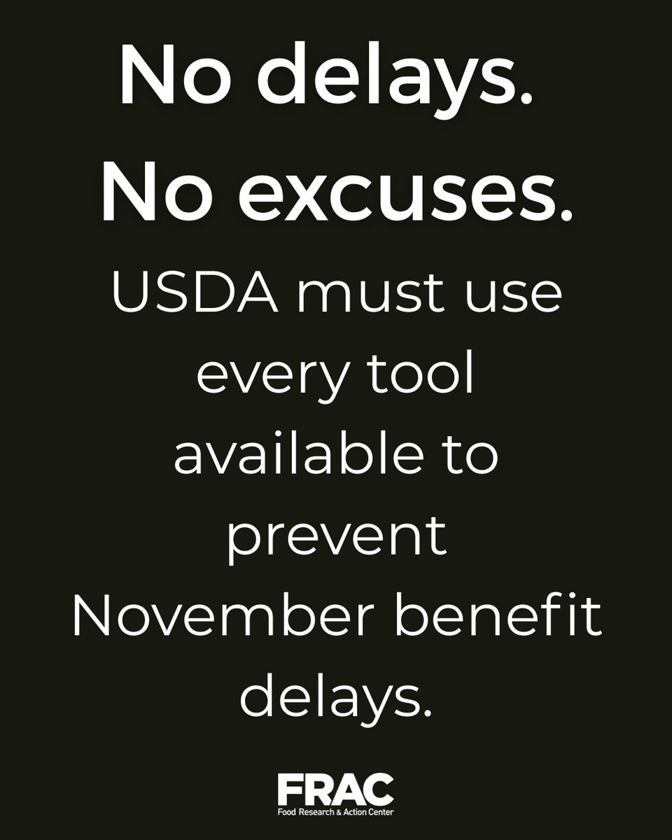 The Trump administration has both the power and the authority to ensure that SNAP benefits continue uninterrupted but has chosen not to act. In doing so, it is holding hungry Americans hostage as political chess pieces. bit.ly/47BkcQx