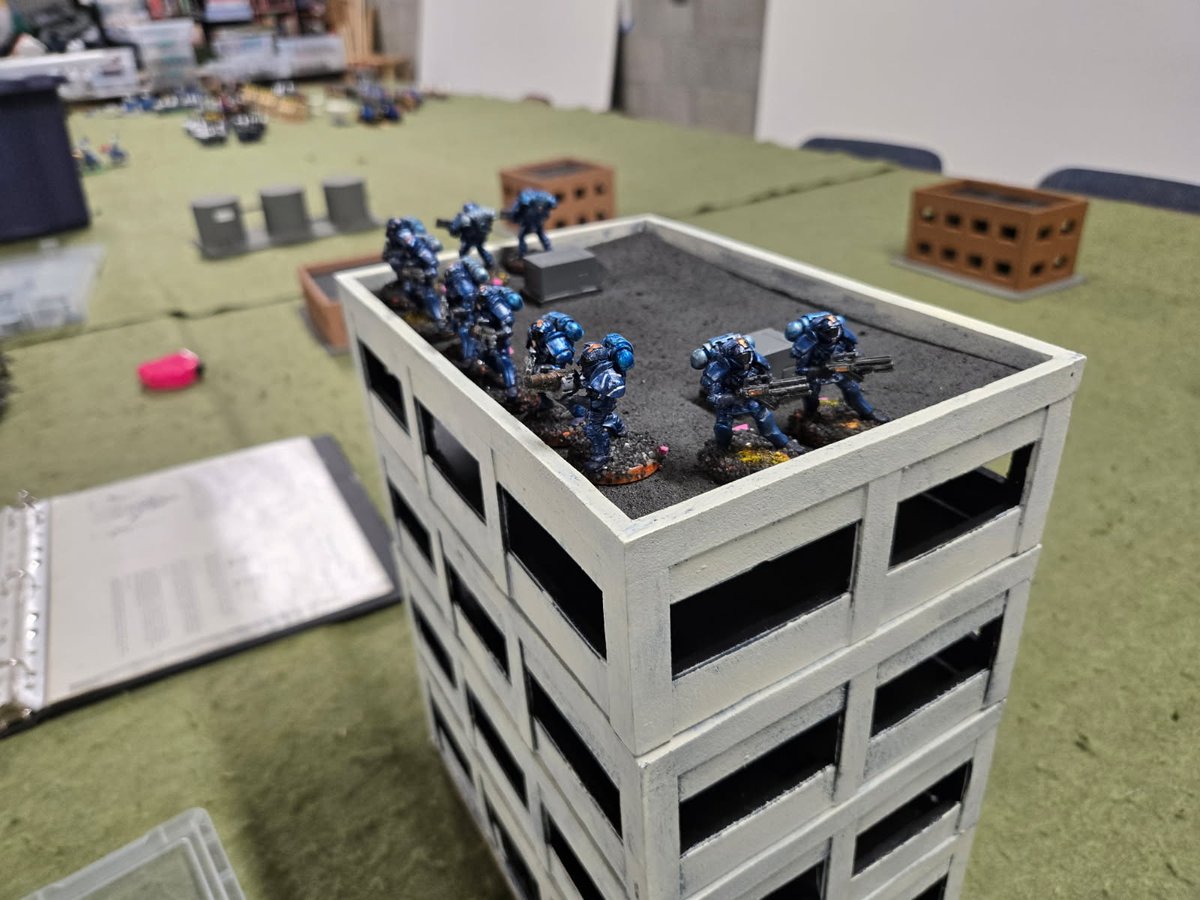JeffRuss17's tweet image. The Friendly Table Game Club is having fun experimenting with some old 1970's sci-fi rules.  Lowell Lufkin ran one set and I will be running another called Star Guard.  
#scifi #oldrules #miniaturewargaming