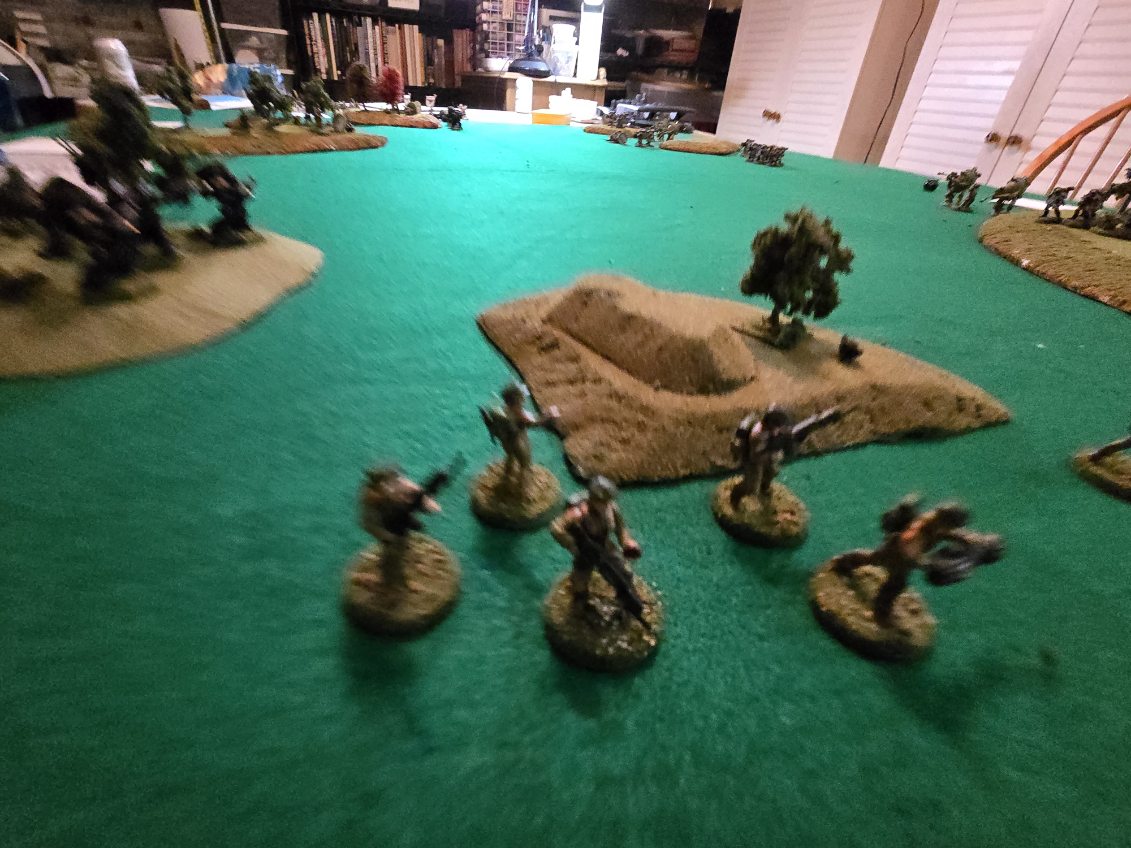 JeffRuss17's tweet image. The Friendly Table Game Club is having fun experimenting with some old 1970's sci-fi rules.  Lowell Lufkin ran one set and I will be running another called Star Guard.  
#scifi #oldrules #miniaturewargaming