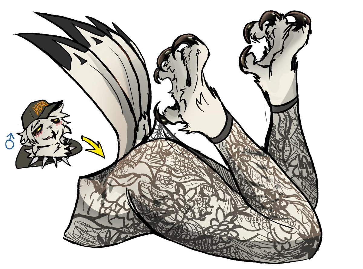 brinep00l's tweet image. This trend but with talons