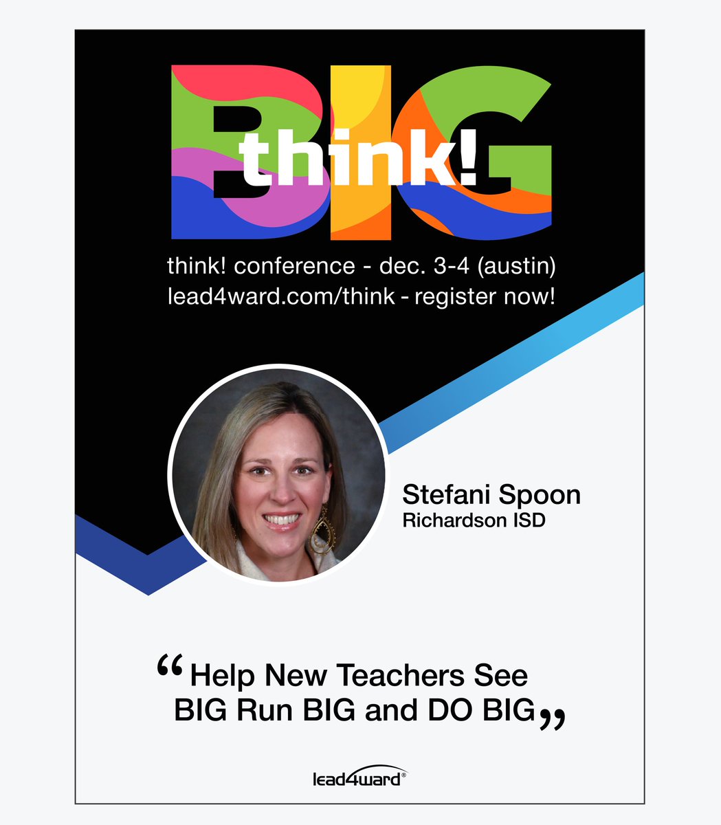 Excited to partner with my long time friend <a href="/keli_soliz/">Keli Soliz</a>  to pour into educators at think! Conference!! Hope to see you there! <a href="/lead4ward/">lead4ward</a>