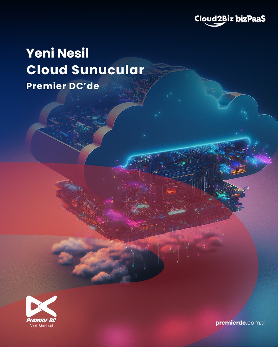 Yeni nesil cloud sunucularımız ile size bir sanal sunucudan çok daha fazlasını sunuyoruz.
Detaylı bilgi için hemen web sitemizi ziyaret edin.

#PremierDc #Cloud2Biz #Flexostack #CloudSunucu