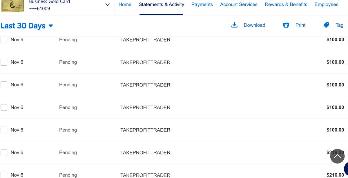 If your credit card statment doesnt look like this, you havent been inspired enough recently.