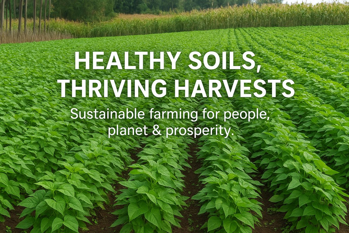 🌱 Every leaf tells a story of care &amp; commitment! 🌾
Healthy soils, thriving harvests — that’s the power of regenerative farming. 💚
Let’s keep growing food that nourishes people and the planet. 🌍✨
#SustainableFarming #SoilHealth #RegenerativeAgriculture #ClimateSmart
