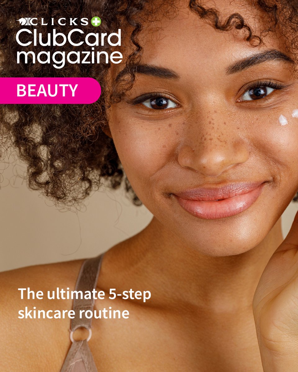 Clicks_SA's tweet image. From cleansing to SPF, the Clicks 5-step skincare routine is designed for every skin type. Learn how to build a simple, effective routine that works.

Read more here -&amp;gt; bit.ly/3JMBeDk

#Skincare #Routine #5Step #LoveYourSkin #SPF