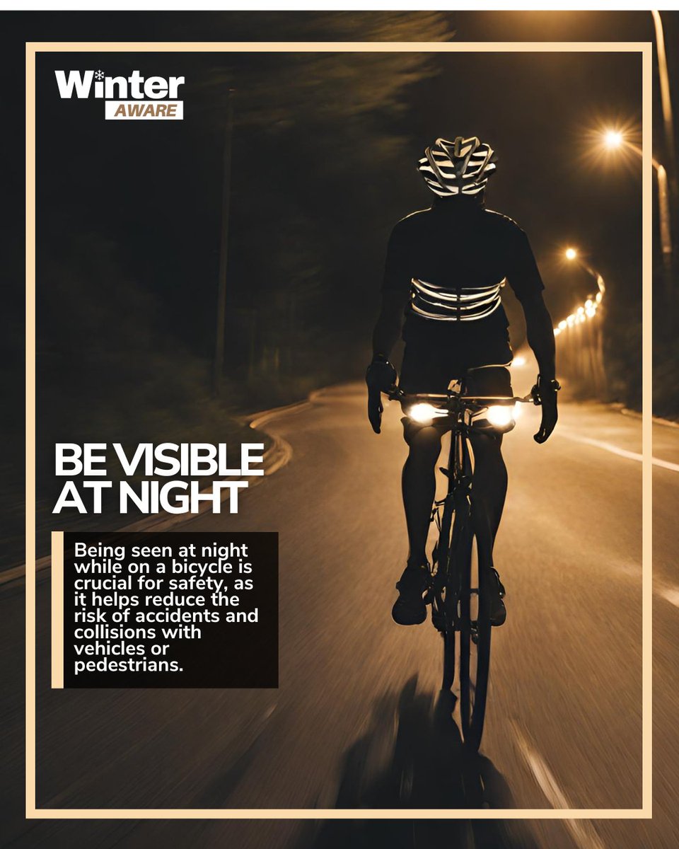 PeterboroughCC's tweet image. Visibility at night is crucial for cyclists and pedestrians. 🌙✨

Whether you're commuting or enjoying a night ride, make sure you're visible to others on the road. This reduces the risk of accidents and keeps you safe.

✅ Wear reflective gear
✅ Use lights on your bike
✅ Stay…
