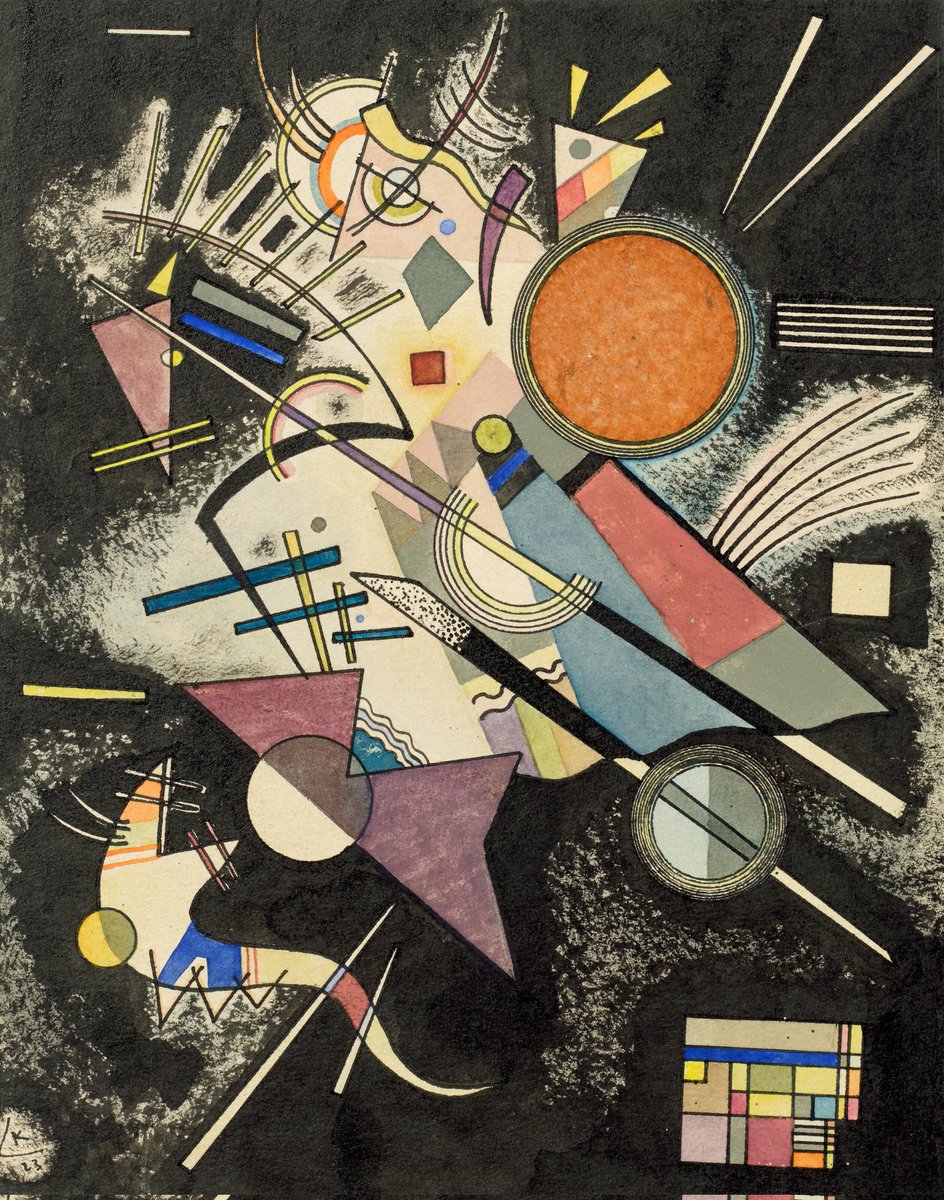 JimBeattie18's tweet image. Black Escort, 1923
•
Watercolour and India Ink on paper 
•
Wassily Kandinsky