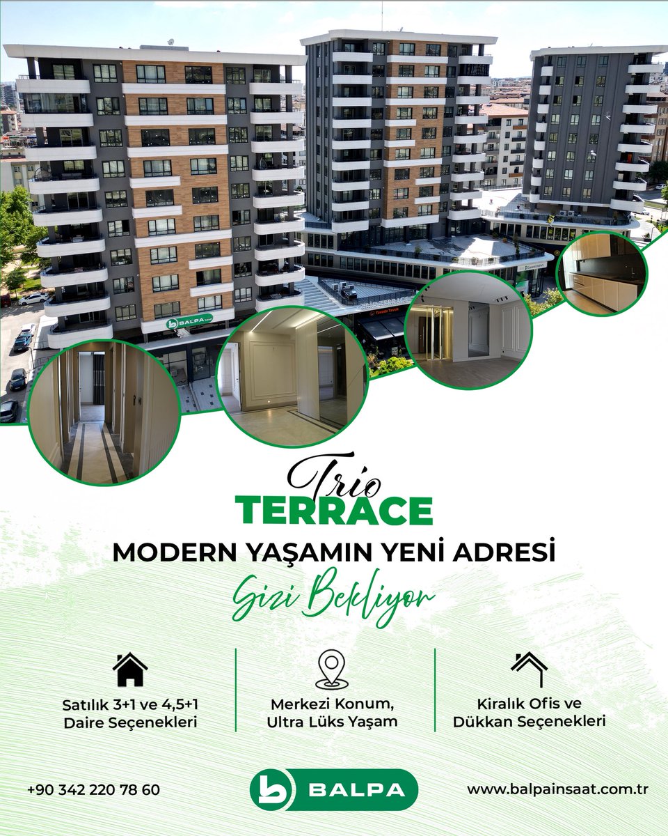 Evinizi modern, şık ve uzun yıllar oturabileceğiniz muhteşem bir lokasyona taşımak istiyorsanız Balpa İnşaat olarak tamamladığımız Trio Terrace projemizi incelemelisiniz.