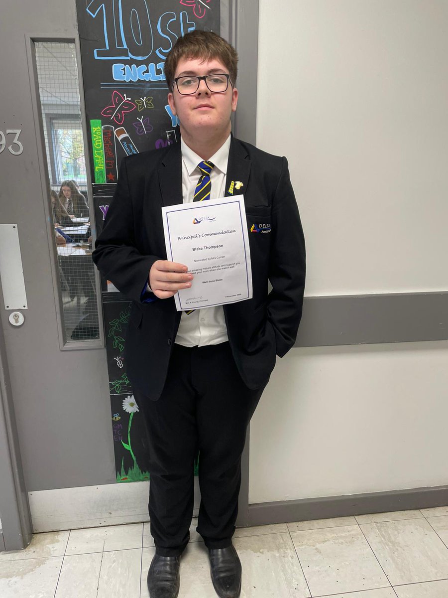 DeltaGarforth's tweet image. Well done! A well deserved Principal&apos;s commendation 👍