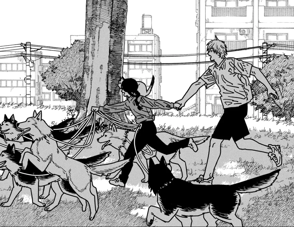 Nada como ver al prota paseando a sus perritos con la reencarnación del demonio que le causó los peores traumas en su vida