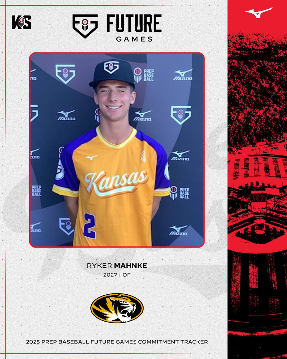 OF Ryker Mahnke (Lawrence Free State, 2027) commits to the University of Missouri

Mahnke recently represented Team Kansas at the #PBFG25

<a href="/RykerMahnke2027/">Ryker Mahnke</a>
<a href="/LFSHSBaseball/">Free State Baseball</a>
<a href="/MizzouBaseball/">Mizzou Baseball</a>

👤: loom.ly/3ZVWdKs