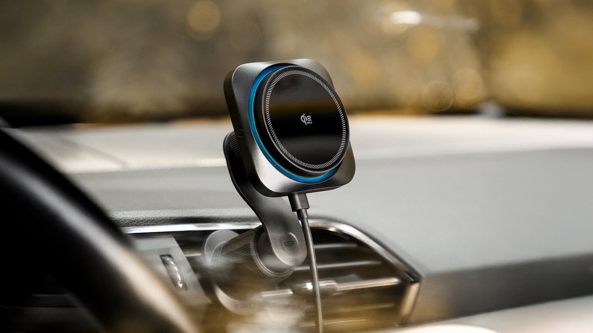 esrtechofficial's tweet image. Introducing the OmniLock Magnetic Car Charger (25W, CryoBoost, Air Vent)! No more awkward phone angles. Snap it on, lock it in, and find your perfect view—smooth rides guaranteed. 😎📱

Learn more:
amzn.to/4ngq6xh

#ESRMagSafe #ESRCarCharger #TheCoolestTheFastest