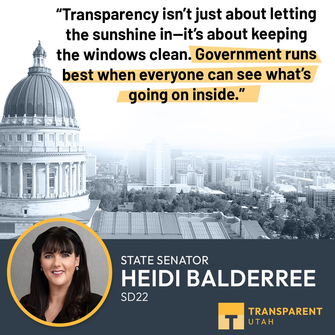 UtahTransparent's tweet image. #ThankfulForTransparency

Transparent.Utah.Gov
