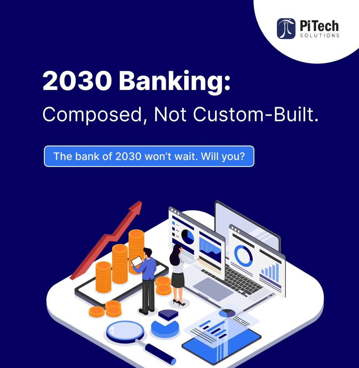 PiTechSolutions's tweet image. The bank of 2030 isn’t just apps; it’s composable architecture powered by microservices with plug-and-play compliance.

Are you investing to secure your franchise from digital-native competitors or just reacting?

#FutureofFinance #BankingTransformation #ExecutiveStrategy