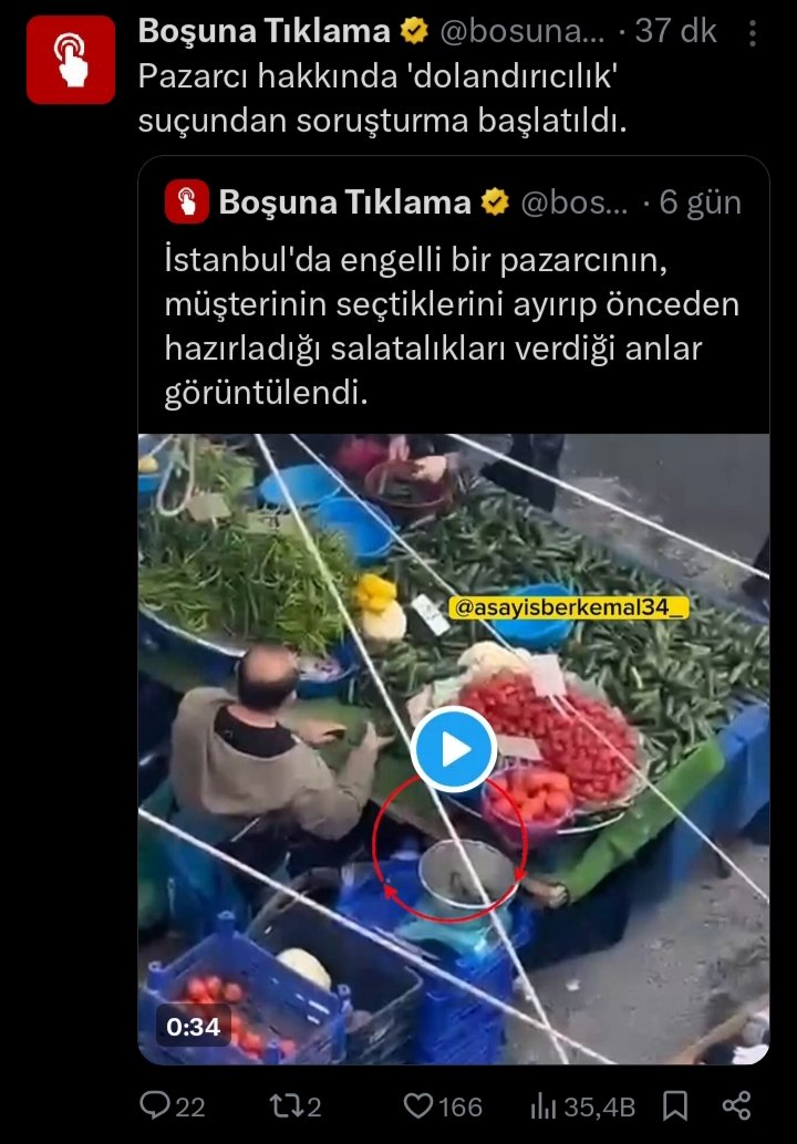 Neyse ki salatalıkta hile yapan pazarcıya soruşturma açılmış. 

Temiz Eller operasyonu gibi, çok heyecanlı 😱