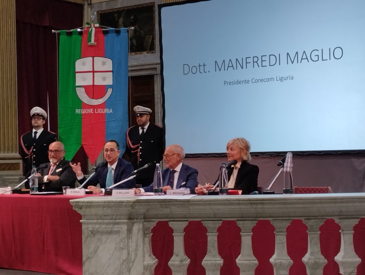 ConsRegLiguria's tweet image. #ConsiglioRegionaleLiguria #RegioneLiguria #Corecom I 50 anni di Corecom Liguria. Balleari: "Dobbiamo tutelare le fasce deboli dell'utenza". Maglio: "Ora la nostra nuova sfida riguarda l'evoluzione verso il digitale" @stefanoballeari  regione.liguria.it/homepage-consi…